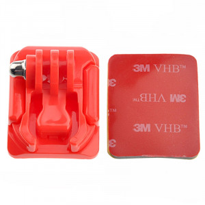 Montage en surface courbé + 3M Mount Stickers pour GoPro HERO4 / 3+ / 3/2/1 (Rouge) SM00583-20