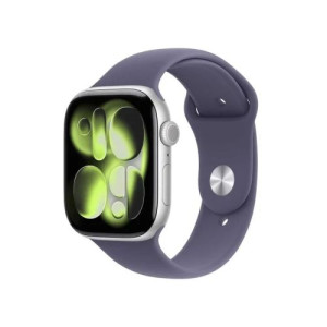 Apple Watch Series 11 (2025) GPS 46mm Silver Alu Case, Purple Fog Sport Band M/L EU MEVA4 ONLY BOX DAMAGE DP3500054-20