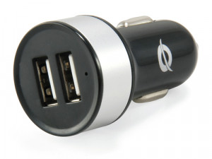 Conceptronic CUSBCAR2A Adapt. d'aliment. pour voiture USB 2.1A 883605-20