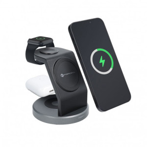 Forcell Chargeur à Induction Rapide (3 en 1, 15W, Noir) Emballage Original 208133-20