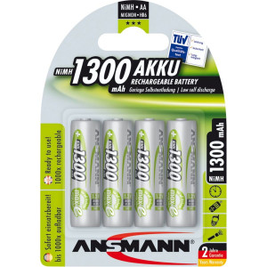 1x4 Ansmann maxE NiMH piles Mignon AA 1300 mAh 391993-20