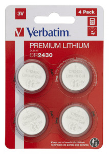 10x4 Verbatim CR 2430 Batterie lithium 49534 648244-20