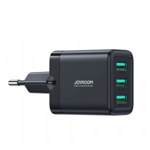 Joyroom Travel Charger U+U+U, PD 17W, Black (JR-TCN02) DO415410-20