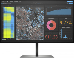 HP Z24f G3 23.8'' 16:9 FHD IPS Monitor Silver (1920x1080)HA/TI/PI/2xDP/HDMI/USB HUB/VESA X22340206W2601-20