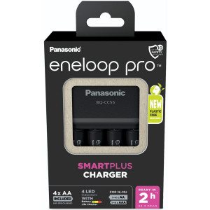 Panasonic Eneloop Smart Plus Ch. BQ-CC55 incl. 4xAA K-KJ55HCD40E 762701-20