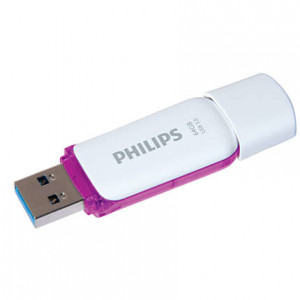 Philips USB 3.0 64GB Snow Edition pourpre 513172-20