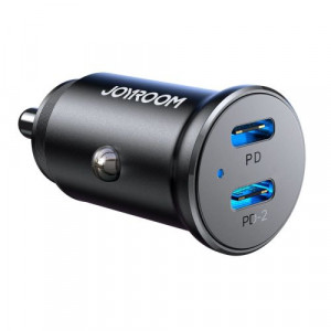 Joyroom Car Charger Mini, C+C, 30W, Black (JR-CCN06) DO377839-20