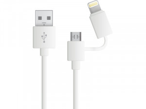 Novodio Dual Cable Câble de charge/synchronisation Lightning et micro-USB CABNVO0005-20