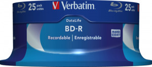 1x25 Verbatim BD-R Blu-Ray 25GB 6x Speed Datalife No-ID boîte 215686-20