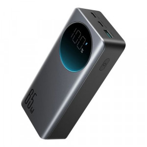 Joyroom Power Bank with Digital Display, C+C+U, PD 65W, 30000 mAh with Type-C to Typle-C cable (1,20m) Black (JR-PBF04) DO3802519-20