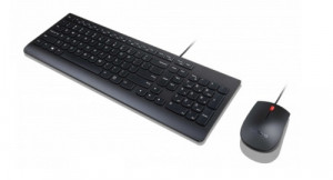 Lenovo Essential Wired Combo Keyboard and mouse set USB AZERTY Belgium English for ThinkCentre M80s Gen 3, M80t Gen 3, M90a Gen 3, M90a Pro Gen 3, M90t Gen 3, V15 IML XE2362136N2228-20