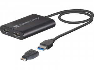 Adaptateur DisplayLink USB vers Dual HDMI 2.0 4K Sonnet USB3-DHDMI ADPSON0057-20