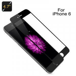 Protection d'écran en verre trempé pour iPhone 6 Ultra-fin 0.3mm / Résistant aux rayures / Lavable / Lingettes nettoyantes / Noir CU8615-20