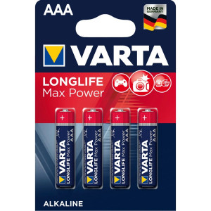 50x4 Varta Longlife Max Power Micro AAA LR 03 489573-20