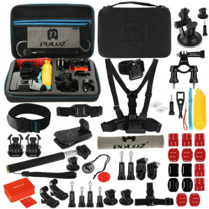 PULUZ 53 en 1 Accessoires Kit Total Ultimate Combo avec boîtier EVA pour GoPro HERO5 /4 Session /4 /3+ /3 /2 /1 SPKT098-20