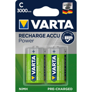 10x2 Varta Piles rechargeables NiMh 3000 mAh Baby 499072-20