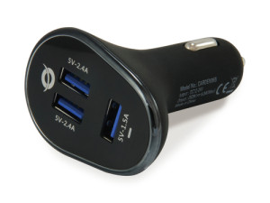Conceptronic CARDEN06B Chargeur voiture USB 31,5W, 3-port 883542-20