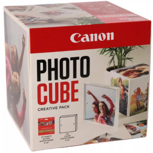 Canon PP-201 13x13 cm Photo Cube Pack créatif, blanc pink 40f. 837027-20