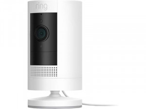 Ring Stick Up Cam Plugin Blanc Caméra de surveillance HD 1080p Wi-Fi WCMRIG0016-20