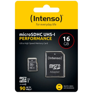 Intenso microSDHC 16GB Class 10 UHS-I U1 Performance 699568-20