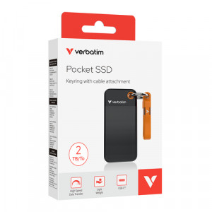 Verbatim Pocket SSD USB 3.2 2TB noir/orange 32197 114041-20