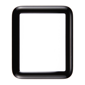 iPartsAcheter pour Apple Watch Série 1 42mm Front Screen Verre Extérieur (Noir) SI126B620-20