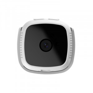 CAMSOY C9-DV Mini HD 1920 x 1080p Caméra de surveillance réseau intelligente portable grand angle de 70 degrés, Alarme de détection de mouvement, vision nocturne infrarouge et carte TF de 64 Go (Blanc) SC605W1060-20