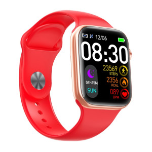 T900 PRO MAX L BIG Montre intelligente étanche à grand écran de 1,92 pouces, prend en charge la fréquence cardiaque / la pression artérielle / l'oxygène / plusieurs modes de sport (rouge) SH831R1131-20