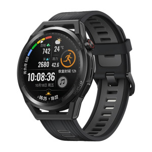 Huawei Regardez GT Runner Smart Watch Smart Watch bandeau 46mm Silicone, écran AMOLED de 1,43 pouce, Support Antenne externe suspendu / GPS / Durée de vie de la batterie de 14 jours / NFC (Noir) SH768B1578-20