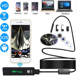 2.0MP HD Caméra WiFi Endoscope Snake Tube Caméra d'inspection avec 8 LED, imperméable IP68, diamètre de la lentille: 8mm, longueur: 3,5 m, ligne douce SH8872652-20