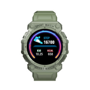 FD68S 1,44 pouce Color Roud Sport Sport Smart Watch, Soutenir le mode cardiaque / mode multi-sports (vert) SH466G604-20