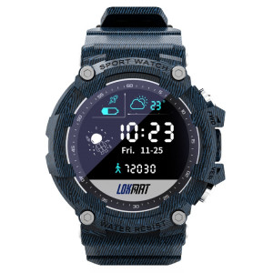 Lokmat Attack 2 1,28 pouce TFT Screen Bluetooth Sports Smart Watch, Soutenir la fréquence cardiaque et la surveillance de la pression artérielle (bleu) SL515L76-20