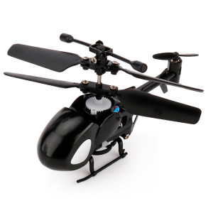 QINSONG QS5012 2CH Infrarouge Mini RC Hélicoptère, Taille: 9cm x 5cm x 2cm (Noir) SQ335B1815-20
