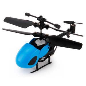QINSONG QS5012 2CH Infrarouge Mini RC Hélicoptère, Taille: 9cm x 5cm x 2cm (Bleu) SQ335L1627-20