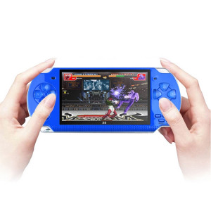 Console de jeu portable rétro avec écran de 6,3 pouces X6 de 4,3 pouces avec appareil photo 3MP, Jeux intégrés 10000, Supporte E-book / Enregistrement / Lecture de musique / Lecture de vidéos (Bleu) SH368L814-20