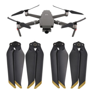 2 paires d'hélices à libération rapide 8743F pour le quadricoptère drone DJI Mavic 2 Pro / Zoom (embouts dorés) SH593J916-20