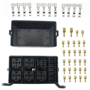 Boîte de relais de voiture à 6 voies de modification de voiture F2758 avec bornier SH03941980-20