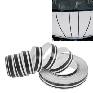 Ligne de ruban de bande décorative auto-adhésive de voiture de 12mm × 9.8m (Noir) SH760B87-20