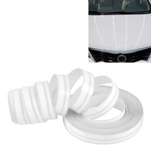 Ligne de ruban de bande décorative auto-adhésive de voiture de 12mm × de 9.8m (Blanc) SH760W1849-20
