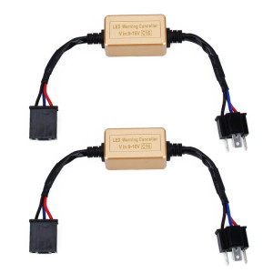 2 pièces H4 phare LED Canbus ordinateur sans erreur avertissement annuleur résistance décodeurs faisceau de condensateur Anti-scintillement SH4062977-20