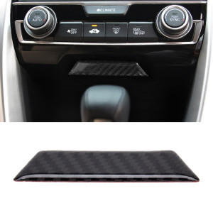 Autocollant décoratif de panneau de changement de vitesse de commande centrale de garniture de fibre de carbone pour Honda Civic 10ème génération SH453847-20
