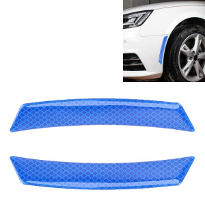 2 pcs auto-styling roue sourcils autocollant décoratif bande décorative (bleu) SH328L1637-20
