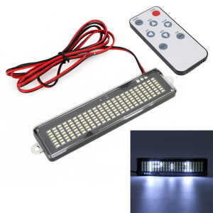 DC 12V voiture LED panneau de message de vitrine programmable panneau d'éclairage d'affichage à défilement avec télécommande (lumière blanche) SH76WL1841-20