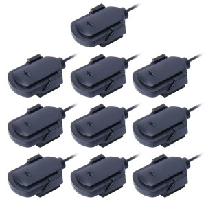 10 PCS Car Audio Microphone 3.5mm Jack Plug Mic Stéréo Mini Wired External Sticker Microphone Lecteur pour Auto DVD Radio, Longueur du câble: 2.1m SH64971725-20