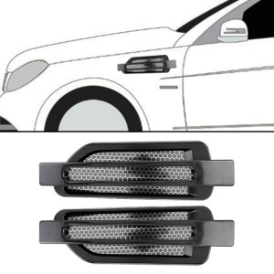 Autocollant décoratif aléatoire pour voiture, style 2 PCS (noir) SH958B697-20