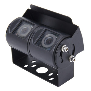Dual Head Universal 720 × 540 Pixel efficace PAL 50HZ / NTSC 60HZ CCD Caméra de surveillance étanche de voiture avec 24 lampes LED (noir) SH332B432-20