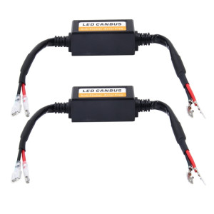 2 PCS H1 / H3 voiture Auto phare LED Canbus avertissement adaptateur de décodeur sans erreur pour DC 9-16 V / 20 W-40 W SH87351774-20