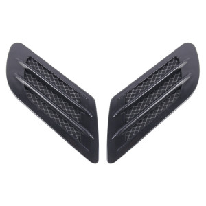 2 PCS Euro Style En Plastique Décoratif Débit D'air Admission Turbo Capot Capot Côté Vent Grille Couverture Avec Autocollant Autocollant SH914B285-20