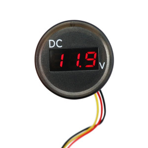 B3612 DC 0-100V IP67 Voltmètre numérique modifié universel pour voiture / RV / bateau avec câble, longueur de câble: 18 cm SH10601003-20
