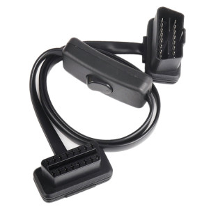 Câble OBD2 de câble étendu OBD2 de diagnostic ultra-mince de voiture de 16PIN avec le commutateur SH23501578-20